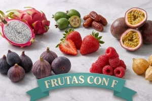 Lista variada de frutas que empiezan con F